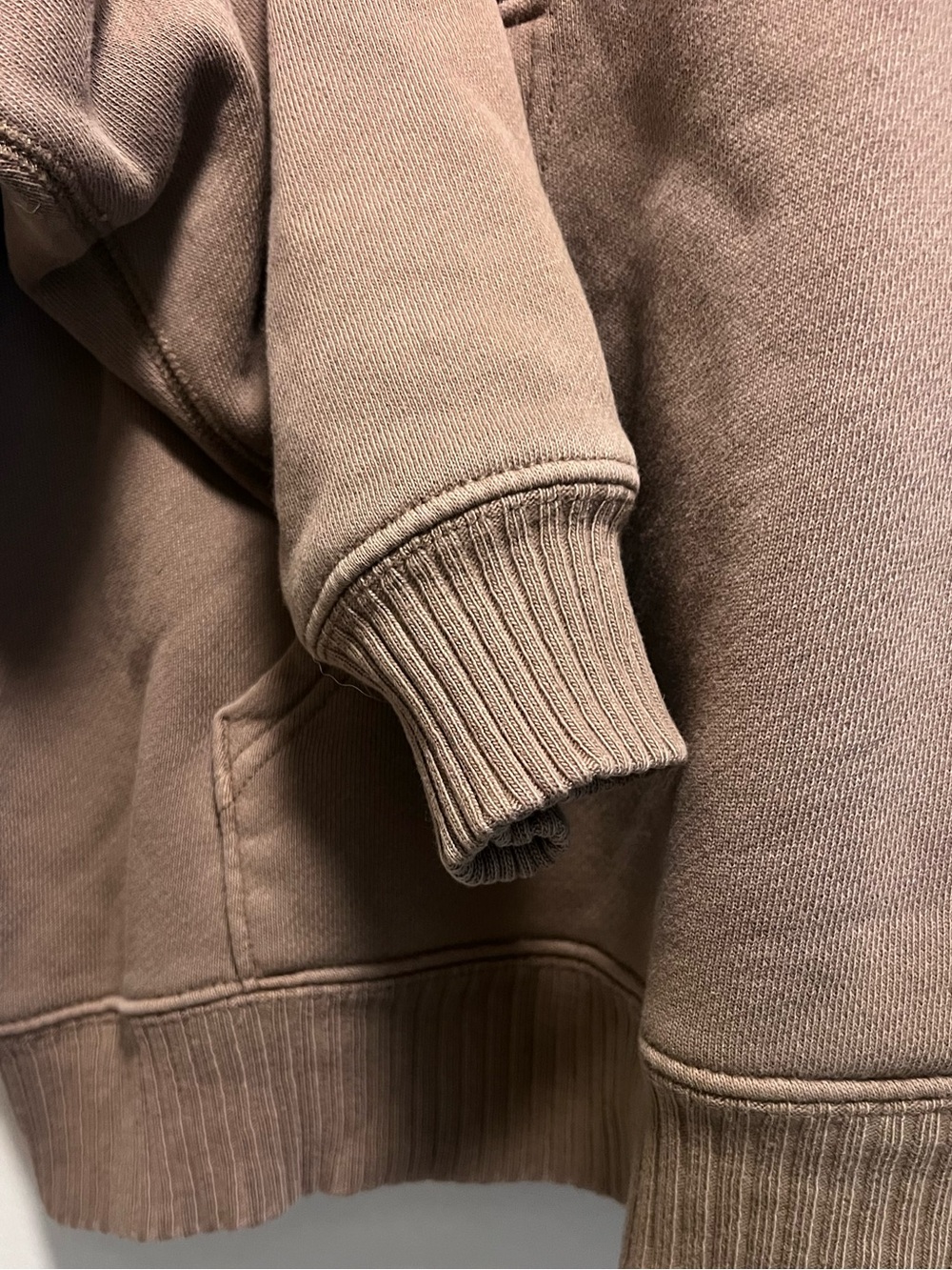 Elwood Core Hoodie Sweater Brown Organic Cotton Comfy Casual Travel Size Medium - Picture 6 of 8